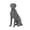 Dark Gray Indoor Outdoor Solid Dog Animals 11" x 17" x 25", variant on DecMode 6" Indoor Outdoor Dog Garden Sculpture