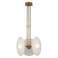 thumbnail image 5 of Alora Lighting PD350318VBWO Harbour 19" Wide Led Multi Light Pendant - Vintage Brass /, 5 of 5
