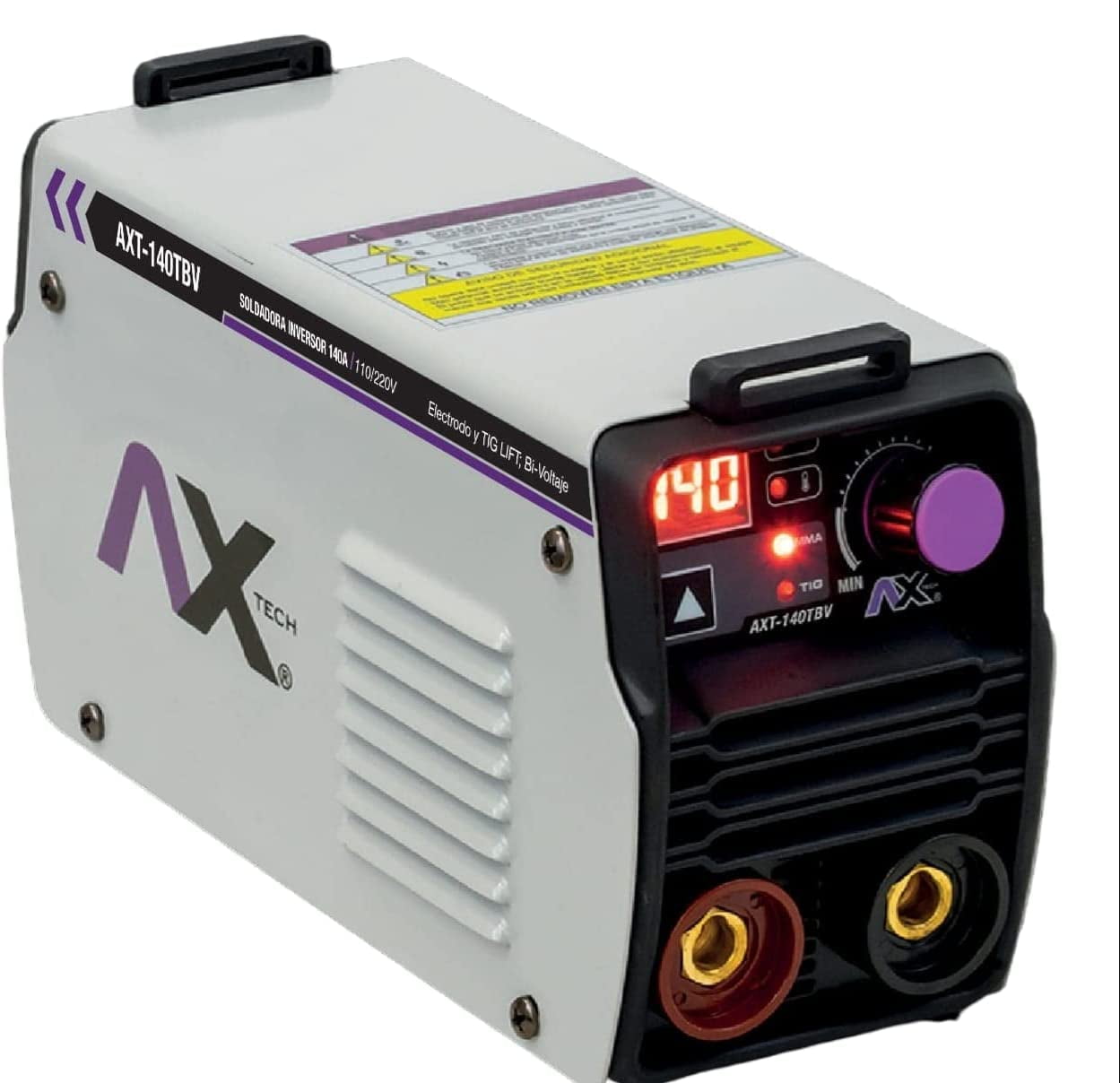 Soldadora Inversor 140 AMP 110/220V Electrodo y TIG LIFT AXTECH 140TBV ...