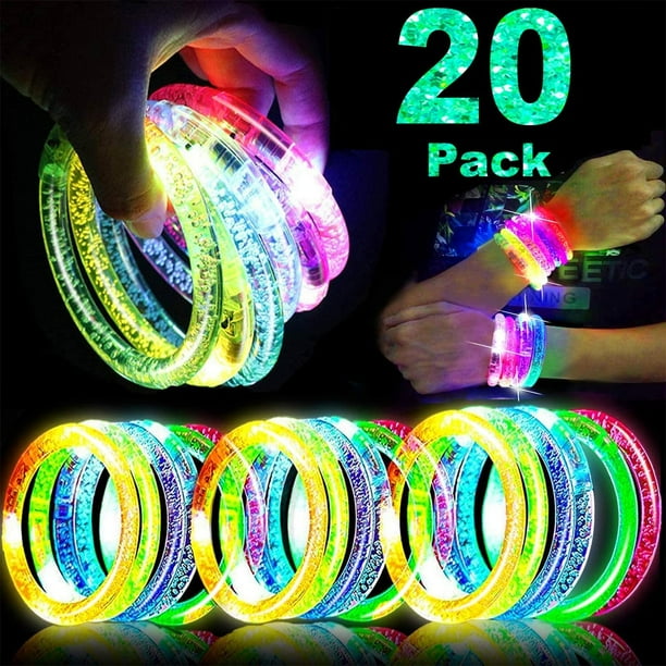 Brazaletes Glow Sticks TURNMEON, paquete de 20 regalos para fiestas infantiles