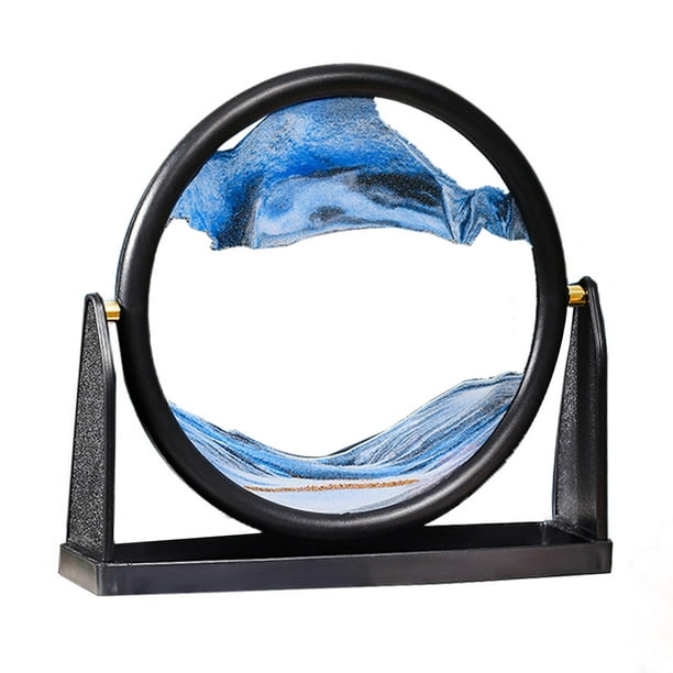 Arte de arena que fluye Sunnimix Imagen de arena dinámica Azul