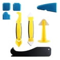 thumbnail image 1 of 8x Kit de herramientas de calafateo, herramienta de acabado de silicona, raspador para cocina, fregadero de baño, trabajos de bricolaje o sellado de s Soledad finalizador de la espátula de calafateo, 1 of 7