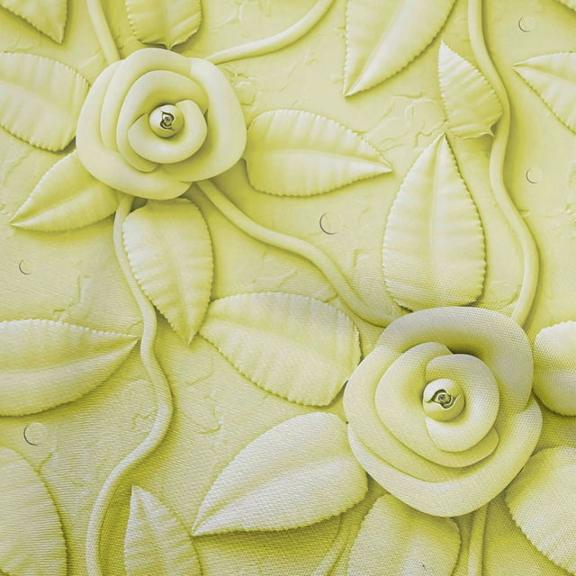 oneOone Polyester Spandex Lime Fabric Florals Sewing Craft Projects Fabric Prints By Yard 56 Inch Wide