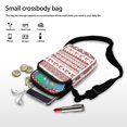 thumbnail image 7 of HELLHERO Shoulder Purse Polyester 2 Layers for Travel Daily Use Men, Women, Christmas Festive Geometry Reindeer, 7 of 7