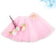 thumbnail image 5 of EeaseMX 1 juego de vestido de tutú y diadema para niños, kit de falda de tutú y sombrero de unicornio para fiesta de cumpleaños infantil (rosa), 5 of 7