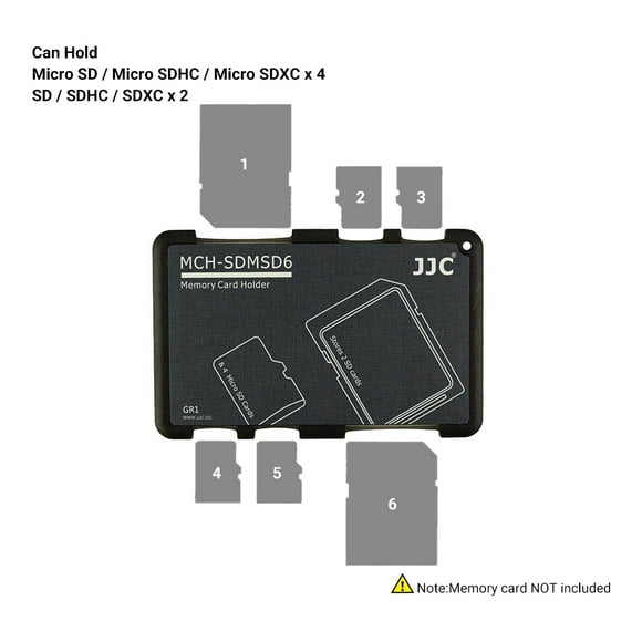 Thin Micro SD Card Holder SD Card Case Wallet Credit Card Size for SD Micro SD TF Cards Hard Shell Camera Photo Accessories 2 SD 4 MSD GR
