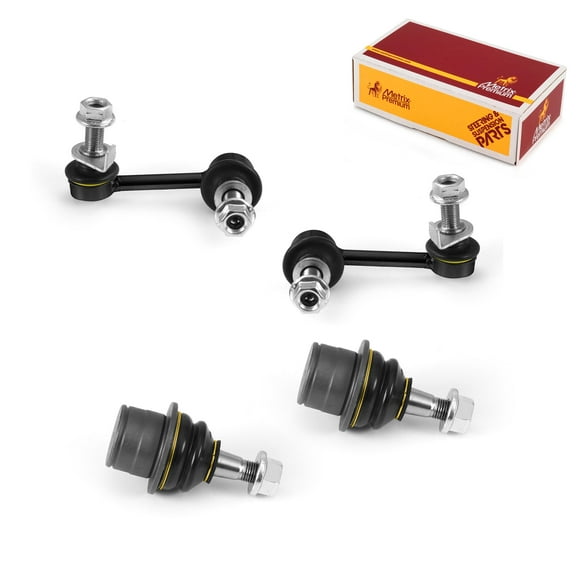 Metrix Premium Chassis Parts - 4 PC Front Sway Bar Stabilizer End Link & L/R Front Lower Ball Joint Kit Fits 05-07 Infiniti G35, 05-09 Nissan 350Z, Replacement K750101, K750100 K500397