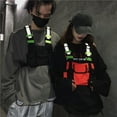 thumbnail image 3 of Backpack Men Women Fashion Chest Rig Bag Reflective Vest Hip Hop Streetwear Functional Harness Chest Bag Pack Front Waist Pouch Backpack, 3 of 5
