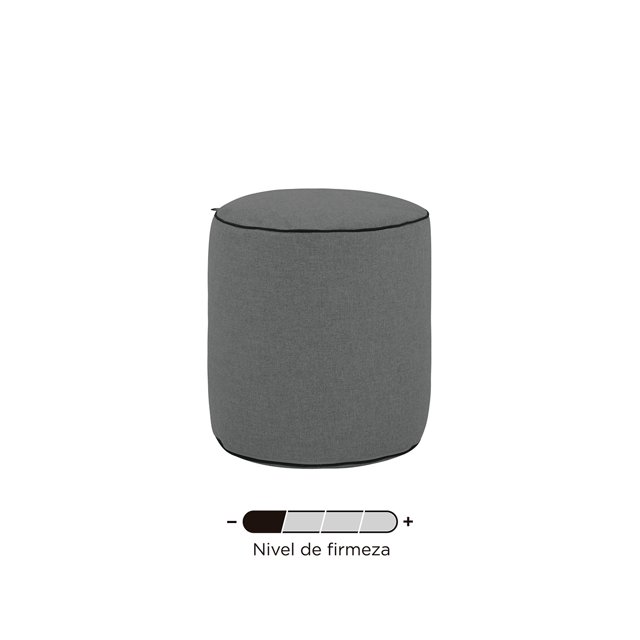 Puff Atolinga - Gris oxford Weik Contemporaneo
