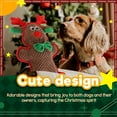 thumbnail image 2 of All For Paws Happy Holiday Dog Plush Squeaky Toy Durable Chewing Toy for Puppy, Christmas Reindeer, 2 of 7