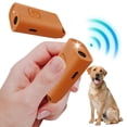 thumbnail image 1 of Ultrasonic Dog Repellent with Training Features, orange, 1 of 12