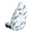 thumbnail image 2 of Wukai Cute Shark Full Set Car Seat Covers with Soft Padding Universal Auto Front Seats Protector and Cushion Mat, 2 of 5