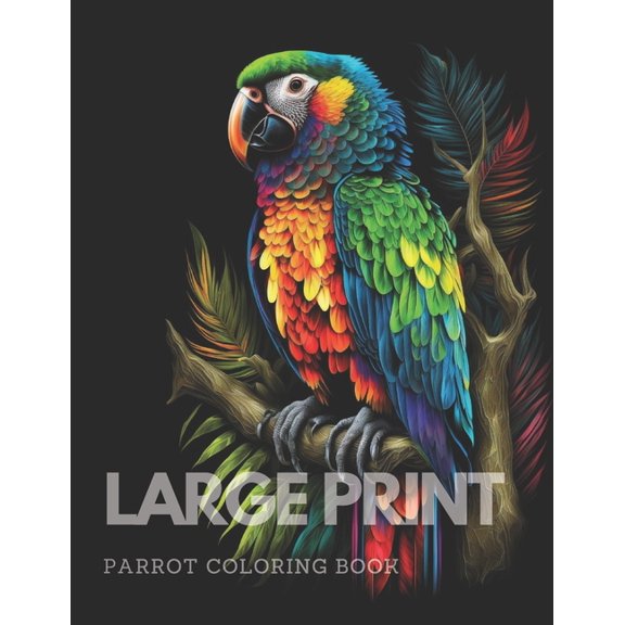 20 Pages Parrot Coloring Book, (Paperback)
