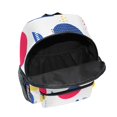 thumbnail image 6 of FORMRS Kids School Backpack with Front Zippered Pocket 12" Student Travel Daypack, Blue Retro Shapes, 6 of 6