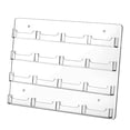 thumbnail image 2 of Porta tarjetas de presentación de acrílico para montaje en pared, almacenamiento de múltiples folletos, acrílico transparente 16 bolsillos, 2 of 9