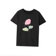 thumbnail image 3 of Camiseta para Mujer Camiseta Básica Streetwear Camiseta con Cuello Redondo para Mujer para Acampar Vacaciones Trabajo M, 3 of 7