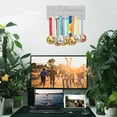 thumbnail image 3 of Sports Medal Hanger Holder Display My Achievements Sports Medals Display Rack for 40+ Medals Wall Mount Award Display Holder Hook Decor Platinum Iron Hooks, 3 of 9