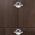 thumbnail image 3 of CRAFTHROU 2pcs Silver Lock for Cupboard Keyless Multi Functional Locks Home Use, 3 of 6