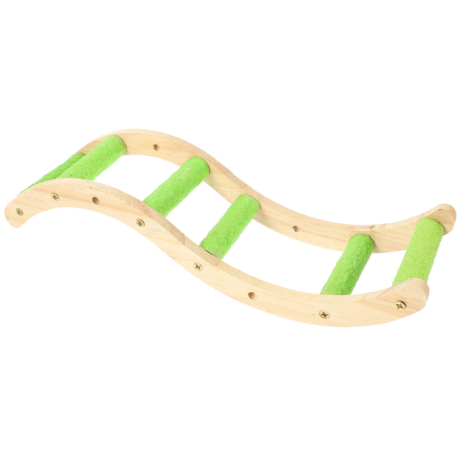 Alasum Durable Wooden Climbing Ladder for Budgerigars Parrots and Small Birds with Smooth Finish