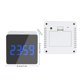thumbnail image 5 of Reloj despertador digital LED Temperatura Escritorio Espejo de maquillaje Arte Snooze Reloj Dormitorio Decoración de oficina, Cuadrado seitruly HA3237-04B, 5 of 6