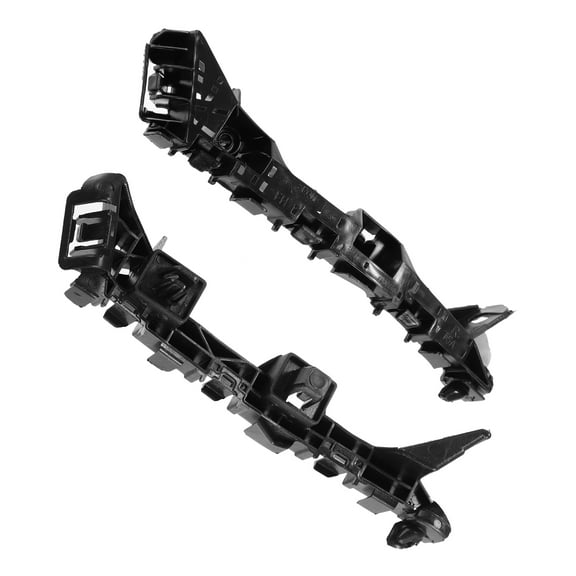 Pair of Front Bumper Bracket Driver and Passenger Side 71193-T5A-000 for Honda Fit Plastic Black