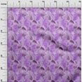 thumbnail image 3 of oneOone Cotton Poplin Pastel Purple Fabric Tropical Leaf Sewing Fabric By The Yard Printed Diy Clothing Sewing Supplies 42 Inch Wide, 3 of 5