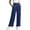 Navy, variant on Yuanlook Women's Casual Loose Wide Leg Yoga Pants Cozy Sweatpants High Waisted Athletic Lounge Pants with Pockets S-3XL