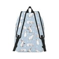thumbnail image 3 of Naloa Canvas Backpack for Men Women Rabbit Is Eating Carrots Print Rucksack Casual Travel Daypack Large and Small Durable College Tote Satchel Bookbag for Teens, 3 of 8