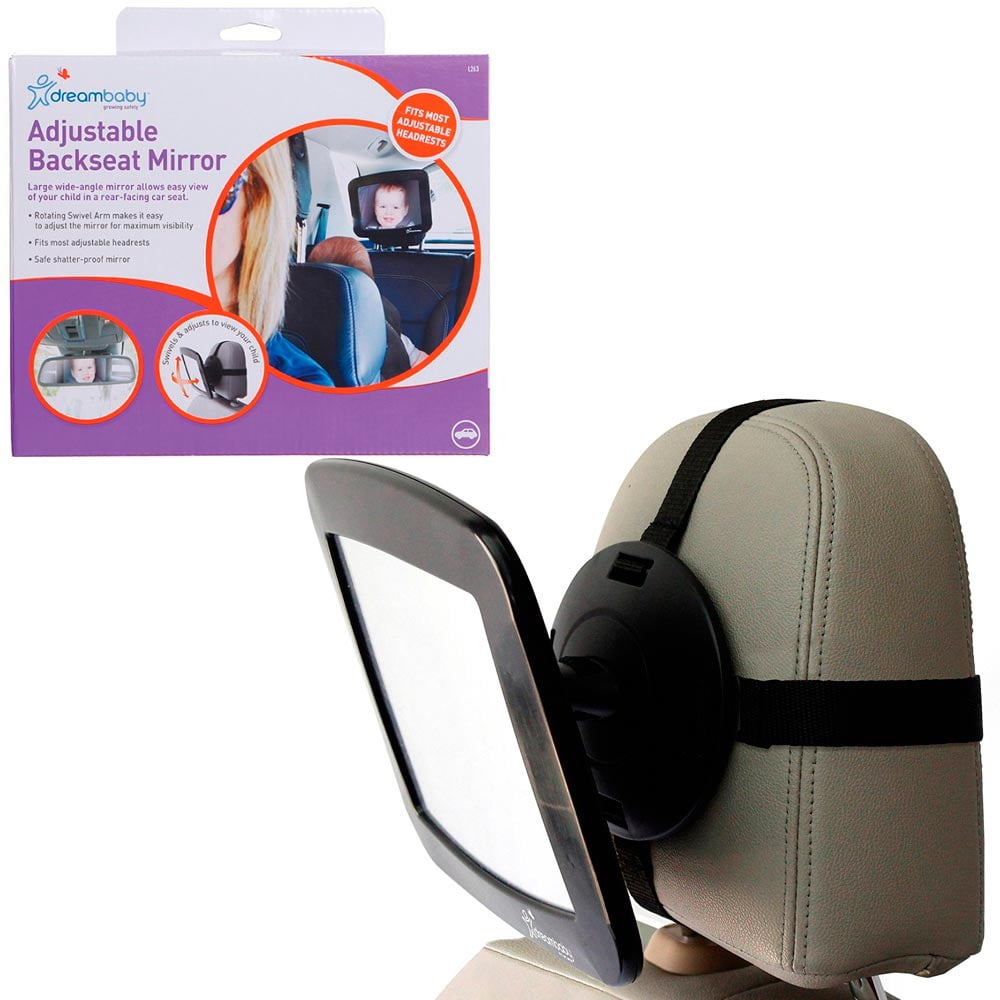 Dreambaby Baby Back Seat Mirror for Car Seat, Adjustabel Rear Facing