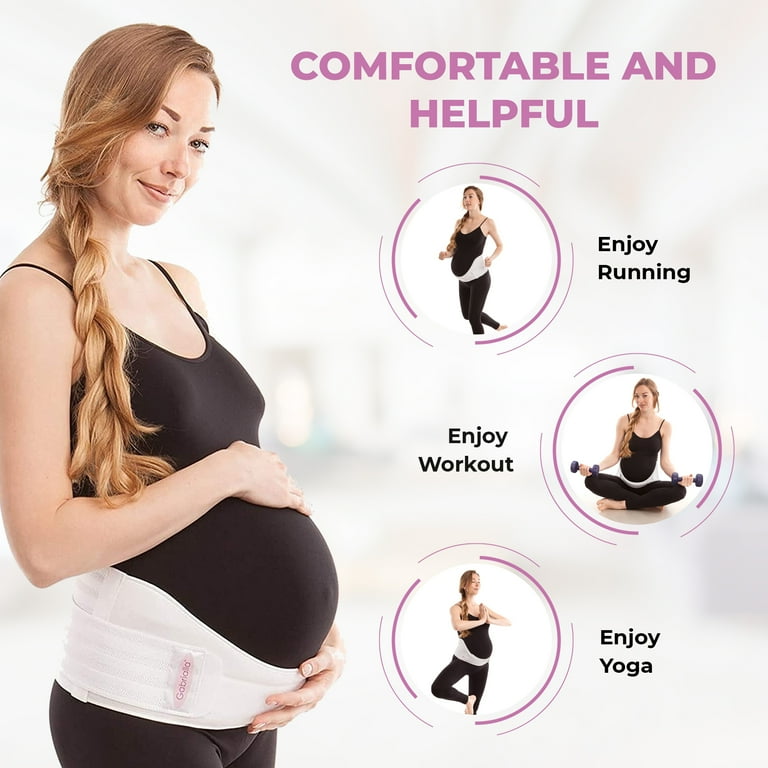 Gabrialla Deluxe Medium Support Pregnancy Belly Band for Women Back Abdominal Brace MS 96 I XL