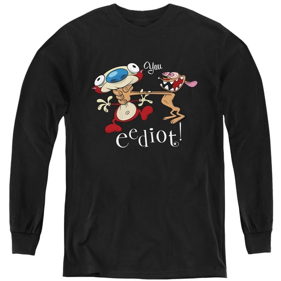 Ren And Stimpy You Eediot Youth Long Sleeve T shirt