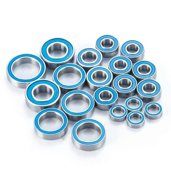 20Pcs Steel Wheel Hubs Axle Sealed Bearing Kit for Stampede 4x4 4wd 1/10 RC Car Monster Truck Model Parts