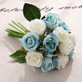 thumbnail image 1 of 12Pcs Artificial Rose Flower for Bride Wedding Photography Props Home Decor White, 1 of 9