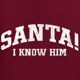 thumbnail image 6 of Wild Bobby Vintage Movie Quote Santa! I Know Him Men Long Sleeve Shirt, Maroon, Large, 6 of 6