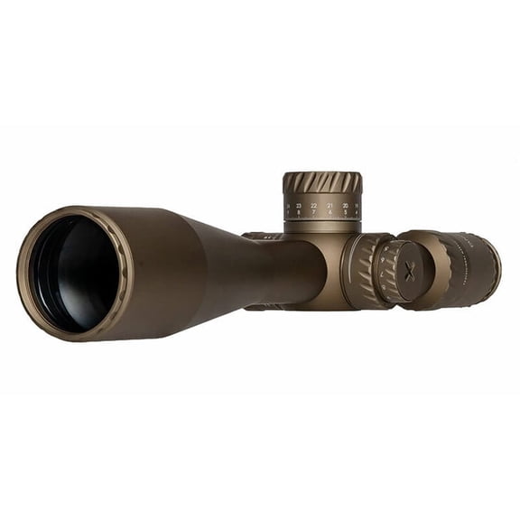 Tangent Theta TT525P Professional Marksman 5-25x56mm Illuminated Riflescope, 34mm, .1 MRAD Adjustment, Gen 3 XR, Coyote Brown (800100-0506)