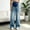 #2Blue, variant on Women's Maternity Bootcut Jeans Stretch Over The Belly Bell Bottoms Flare Pregnancy Denim Pants