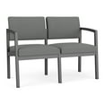 thumbnail image 1 of Lenox Steel Causeuse de Réception et Salle d'Attente / Acier Charbon / Gris Pâle, 1 of 5