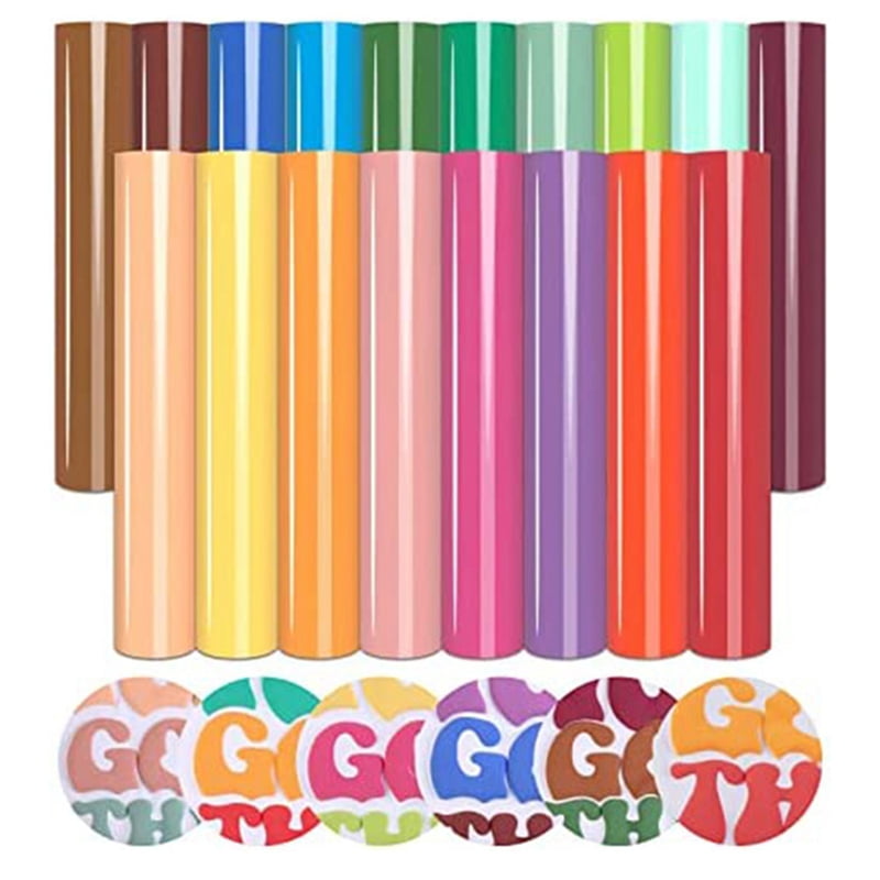Puff Vinyl Heat Transfer - 36 Sheets 12 X 10Inches 3D Puff HTV Heat Transfer Vinyl for T-Shirts DIY Compatible