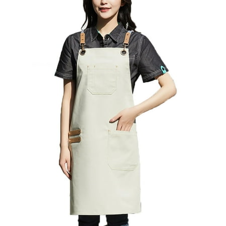 

Apron for Kitchen - Aprons with Pockets Waterproof Bib for Men Women Kitchen Cooking Baking