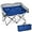 Blue, variant on Brezey Loveseat Camping Chair, Folding Camp Chair with Padded Seat, 2 Storage Pockets, Carrying Bag, Oversized Double Lawn Chair for Fishing Picnic Beach Travel, Supports 500lbs (Gray)