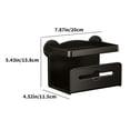 thumbnail image 3 of TIMIFIS Toothbrush Holders Toilet Wall Mounted Toilet Paper Box with Strong Load Bearing Capacity No Need for Nailing Easy Storage of Tissues Multifunctional Shelf Storage Rack, 3 of 6