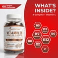 thumbnail image 3 of Vitamin B Complex Gummies for Women & Men – Vegan B12, Biotin, Niacin & Folate – Energy, Metabolism, Nerve Support – Strawberry Flavor – 60 Gummies – O Nutritions, 3 of 9
