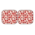 thumbnail image 7 of Xecao Red Strawberry for Foldable Car Sun Shades (2-Pack) offer sun protection with an easy-fold design for convenient windshield shading., 7 of 7