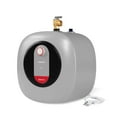 thumbnail image 1 of Fogatti 4 Gallon 1440W Electric Mini Tank Water Heater, Wall/Floor Mount, Gray, 1 of 7