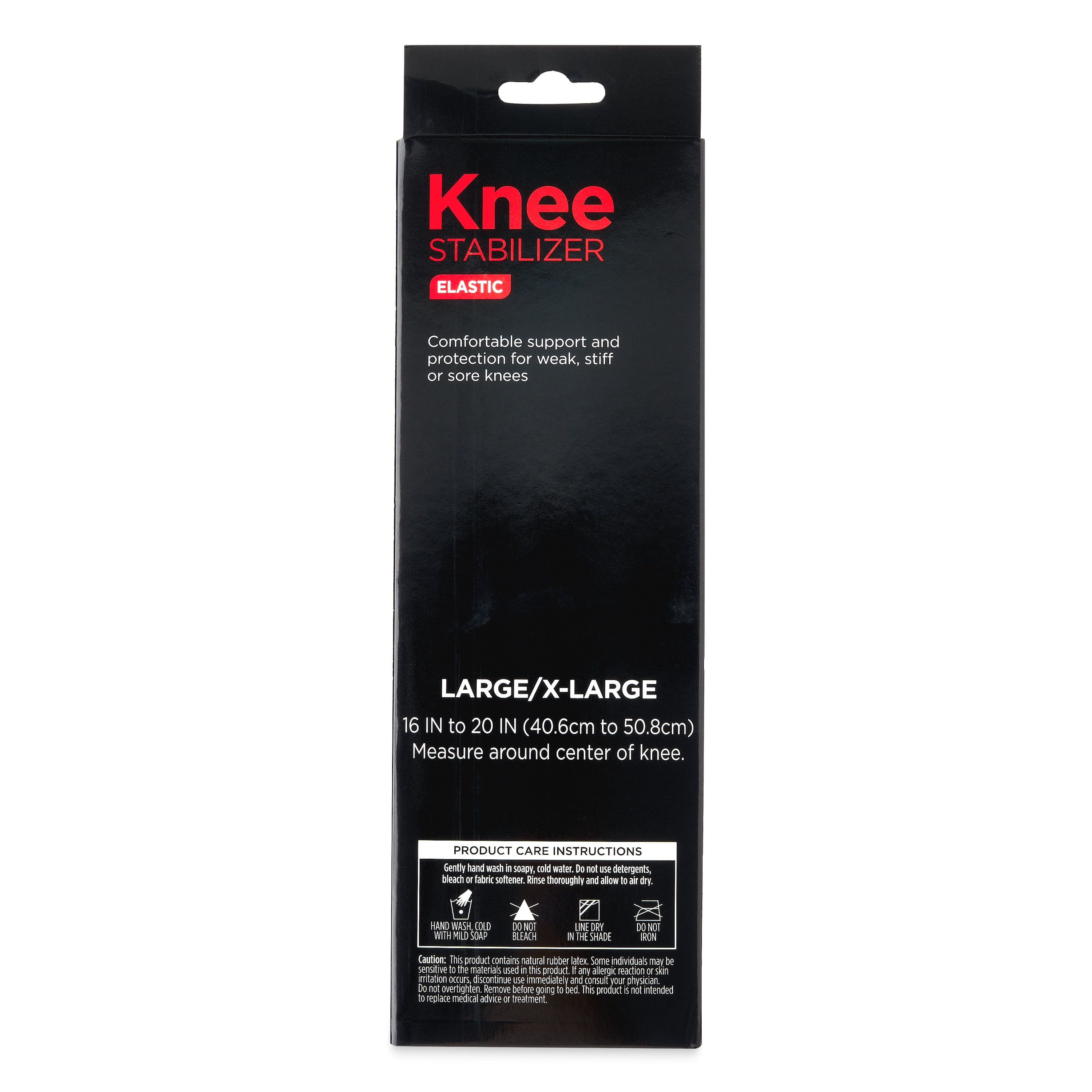 Equate Elastic Knee Stabilizer, Black, L/XL