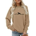thumbnail image 4 of Sweaters For Women Horse Heartbeat Graphic Hoodless Sweatshirt Long Sleeve Crew Neck Pullover Tops Soft Breathable Fabric For Horse Lover Casual Daily Wear L Womens Sweaters, 4 of 5