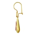 thumbnail image 3 of Wellingsale Ladies 14k Two Tone Gold Polished Fancy Our Lady of Guadalupe Dangle Hanging Drop Earrings (6 x 26mm), 3 of 7