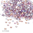 thumbnail image 2 of Uxcell 1440Pcs Glass Diamante Rhinestone, Man Made Gems AB Light Pink 1.3-1.4 mm, 2 of 6