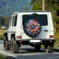 thumbnail image 2 of Yuyamidu American Flag Tire Covers Sunflower Wheel Spare Tire Covers Waterproof Tire Protectors for SUV, Camper Travel, Truck, Trailer Universal Tough Tire Cover, 2 of 5