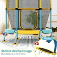 thumbnail image 6 of Costway Trampoline for Kid's with Safety Enclosure Net, Blue/Yellow, 52.00" x 52.00" x 55.50", 6 of 6